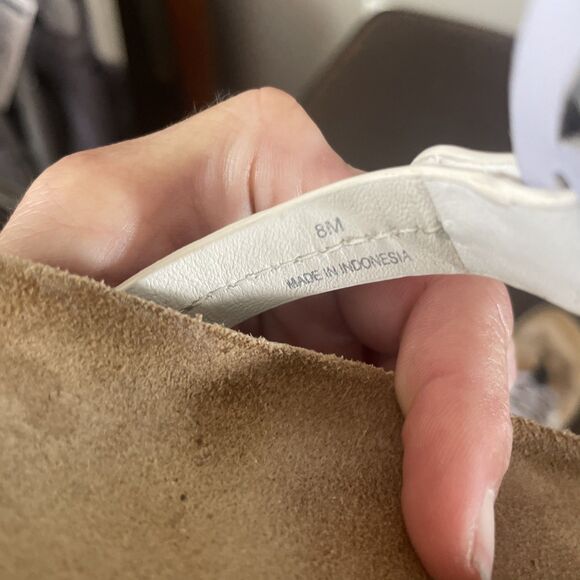 Tory Burch Miller Cloud Women’s 8 M Lavender Black Ivory Leather Cork Sandals. - Picture 8 of 8